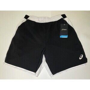 ASICS Centerline Shorts Men’s Medium Black/White NWT MSRP $42 TE3359